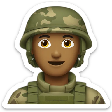 soldier camouflage sticker