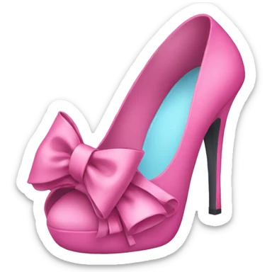 Heels with bows sticker