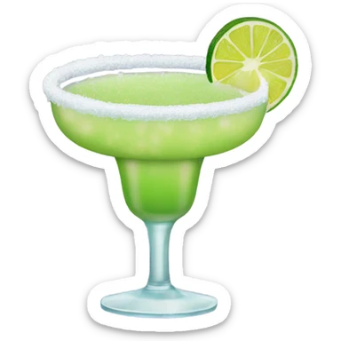 Frozen Margarita with salt on the rim sticker