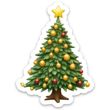 christmastree with cand sticker