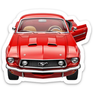 Classic mustang sticker