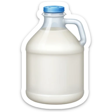 Gallon of milk sticker