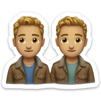 2 brothers sticker