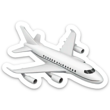 A plane  sticker