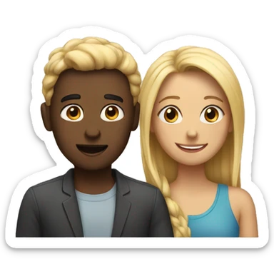 two people chatting sticker