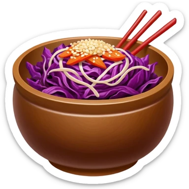 kimmchi dish brown bowl sticker