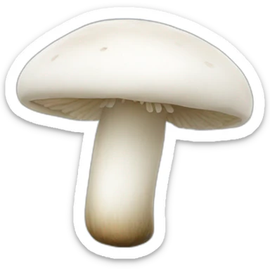 white button mushroom sticker