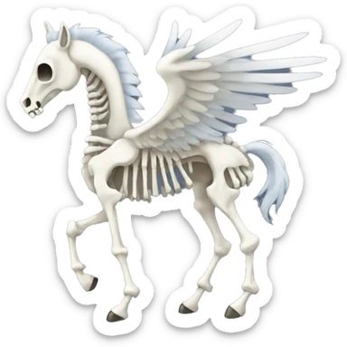 Skeleton Pegasus  sticker