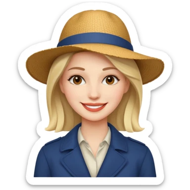 Urban French woman  sticker