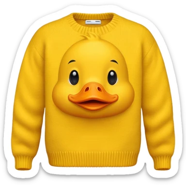 sweaters with ducks sticker