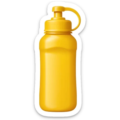 Mustard bottle sticker
