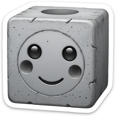 Concrete block sticker