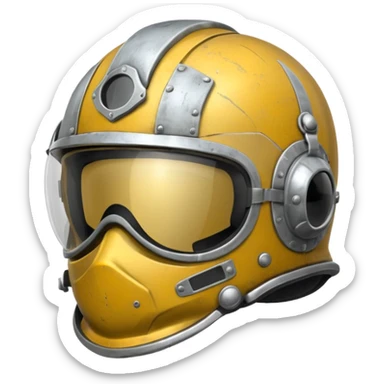 pilot helmet sticker