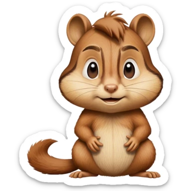 Moaning Alvin the chipmunk sticker