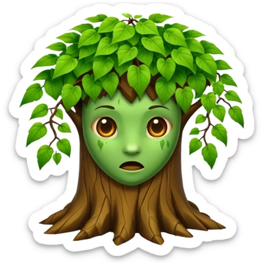 creeper tree sticker