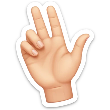 make me a L shaped hand sticker