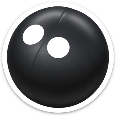black beach ball sticker