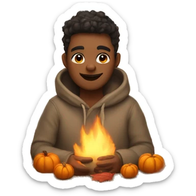 cozy autumn vibes sticker