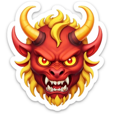 demon rage sticker