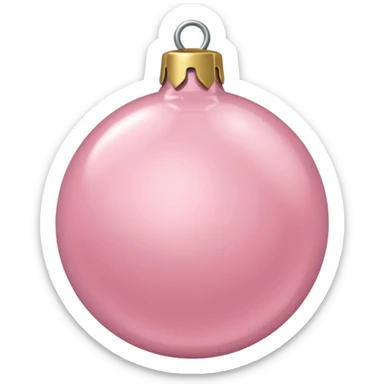 the color is baby pink its still christmas themed and aesthetic sticker