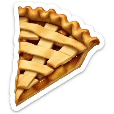 A slice of apple pie sticker