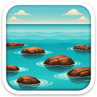 Sea estetic browny  sticker