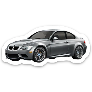BMW m3 e92 gray sticker