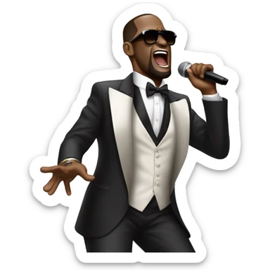 R. Kelly singing  sticker