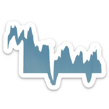 stock chart sticker
