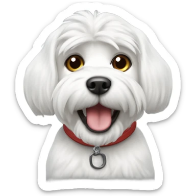 Buchón maltese call loco sticker