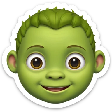 baby shrek sticker