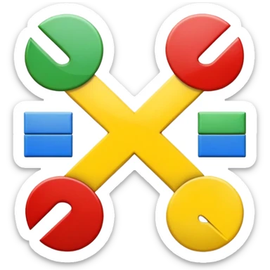 plus symbol, minus symbol, multiplication symbol, division symbol sticker