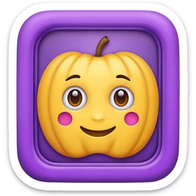 Purple frame sticker