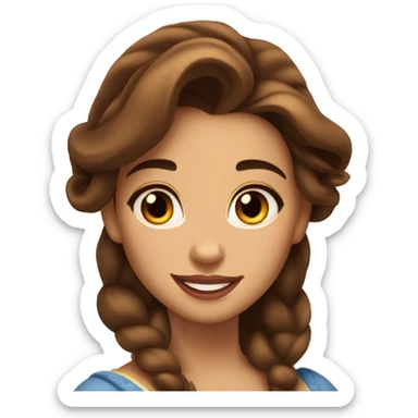 Belle beauty and the beast sticker