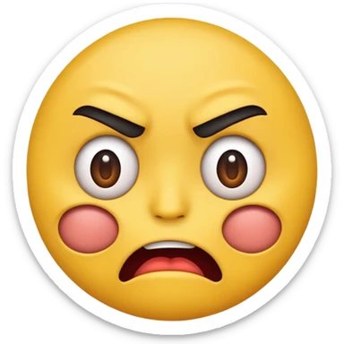 Gross disgusted emoji  sticker