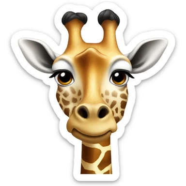giraffe morphed with fervor sticker