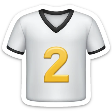 Prompt: Number "2"
Visual: Large number "2" in white.
Graphics: Yellow (#FFDF00) underline under the number.
Animation: Number slides in from left, underline draws in.
Placement: Center chest zone.
Background: Transparent.
 sticker