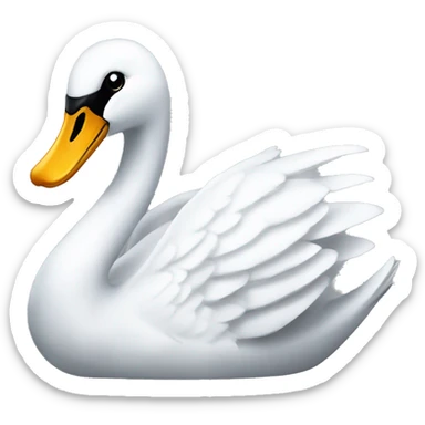 Swan sticker