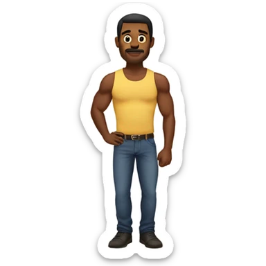 Homem musculoso sticker