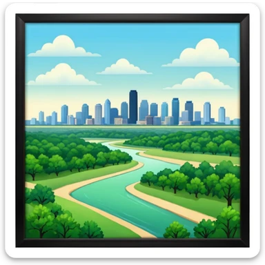 Tulsa-Oklahoma nature sticker