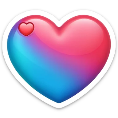 Heart colorful sticker