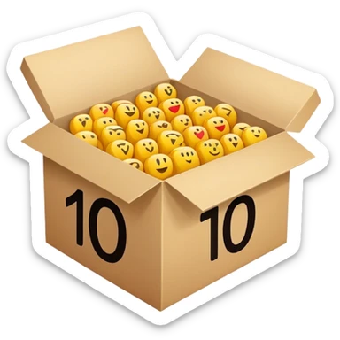 the number thousand in a box sticker