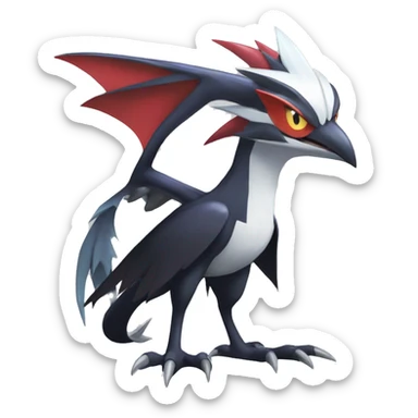 Edgy Cool Nargacuga-Noivern-Latias-Silvally-Pokémon Full Body sticker