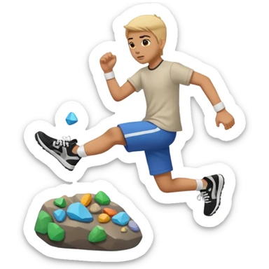 kicking rocks sticker