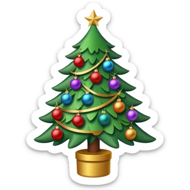 xmas tree sticker