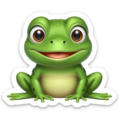 green frog meme character pepe sticker