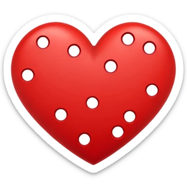 heart with a dotted double outline sticker