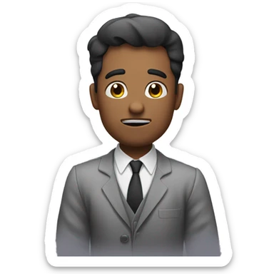 man shrugging with ok ha sticker