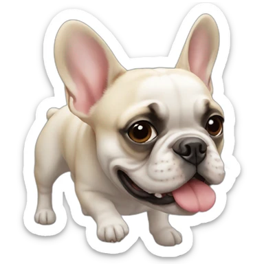 French bulldog sticker
