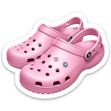 light pink operation crocs sticker